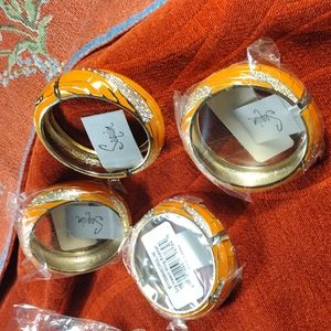 Sequin Insect Wing Enamel Bangal